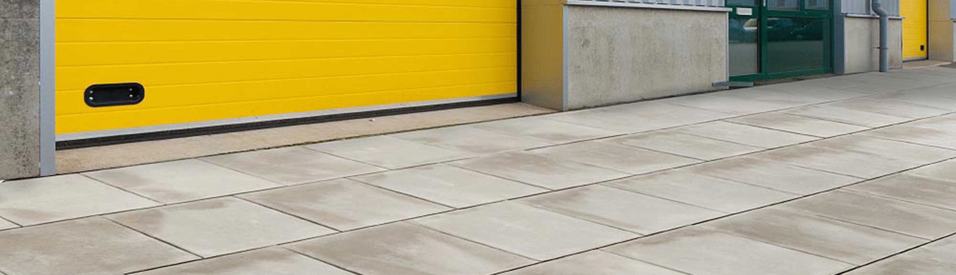 commercial paving slabs UK concrete hard landscaping walkway